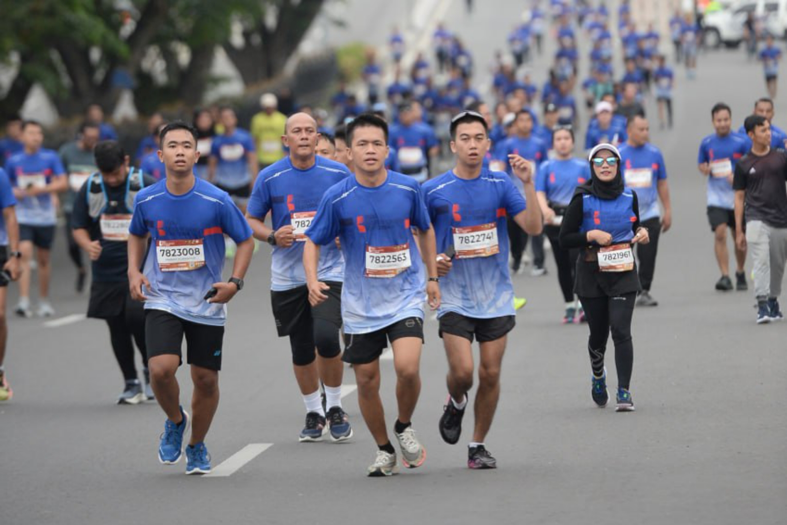 Diah Rahmawati dan Ali dari Palembang Mengaku Puas Ikut Riau Bhayangkara Run 2024