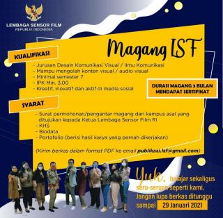 Kamu Mahasiswa Mau Magang di Lembaga Sensor Film, Ini Syaratnya