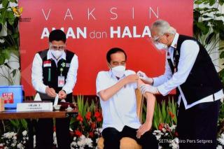 Presiden Jokowi Kembali Divaksin Covid-19 Pagi Ini