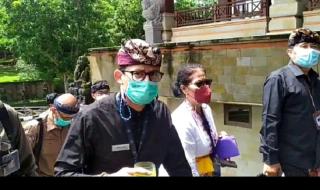 Menteri Sandiaga Uno Berkantor Di Bali