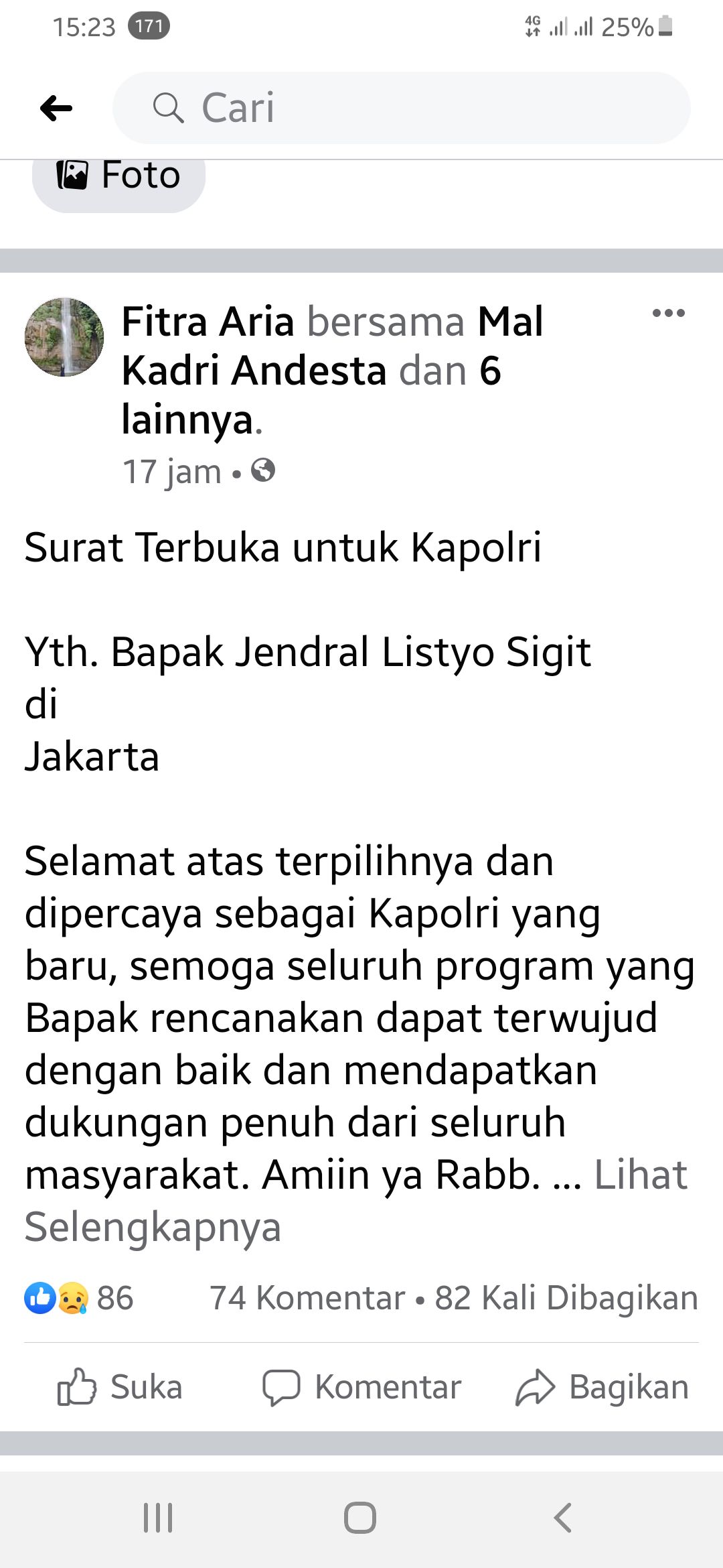 Suami di Penjara Ungkap Kasus, Istri Sampaikan Surat Terbuka Untuk Kapolri