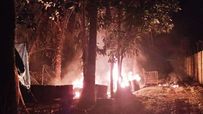 Tiga orang terluka dalam kebakaran dapur minyak mentah di Langkat Sumatera Utara