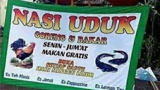 Warung Nasi Uduk Pasang Spanduk Makan Gratis, tapi Justru Bikin Emosi