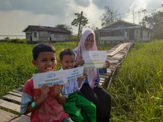 Rumah Yatim Kunjungi Rumah Lakalantas di Pekanbaru Beri Bantuan Pendidikan