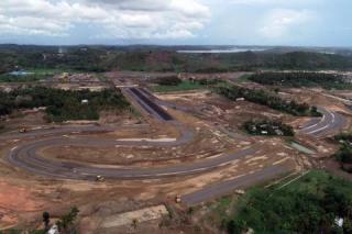 Pembangunan lintasan Sirkuit MotoGP Mandalika Lombok Tengah Capai 58 Persen