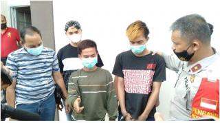 Tiga Pengangguran di Palembang Nekat Membegal Pemotor Dengan Pistol Mainan
