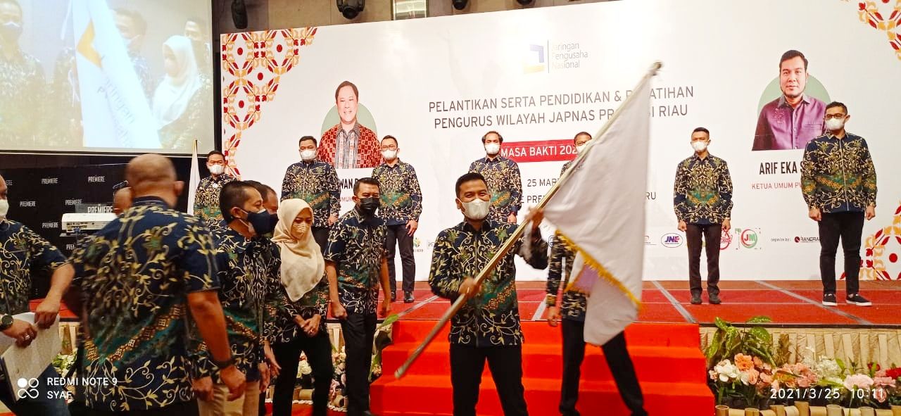 PW Jaringan Pengusaha Nasional Riau Resmi Dilantik Ketum Bayu Priawan 