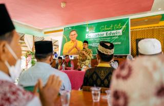 Senator Edwin Pratama Ajak IMK Dukung Program Bupati Zukri