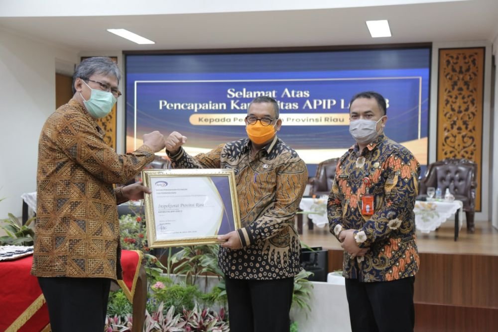 Inspektorat Riau Raih Penghargaan Dari BPKP Pusat