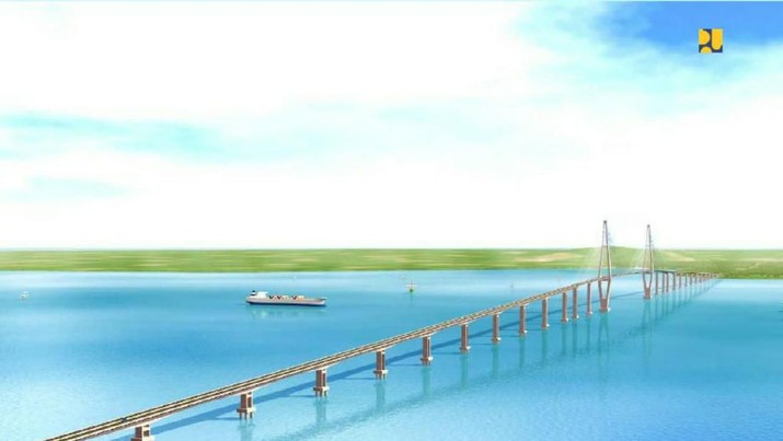 RI Bakal Punya Jembatan Terpanjang! Jokowi Sang Bapak Infrastruktur