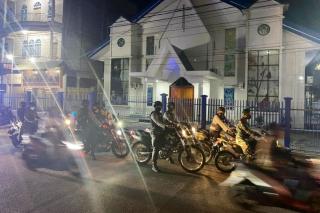 Aparat Gabungan Meranti Lakukan Patroli Agar Kamtibmas Tetap Kondusif