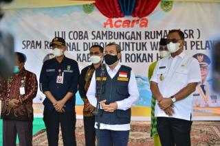 Uji Coba SR SPAM Durolis, Gubri: Semoga Segera Dapat Dirasakan Manfaatnya Oleh Masyarakat