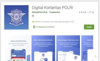 Jangan Salah Download, Aplikasi SIM Online Namanya Digital Korlantas Polri