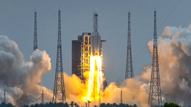 Serpihan Roket China Jatuh di dekat Maladewa, Samudra Hindia