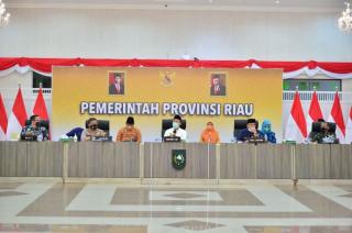 Pimpin Rakor Terkait Vaksinasi, Gubri Harapkan 50.000 Dosis Selesai Seminggu
