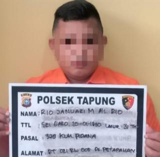 Polsek Tapung Kampar Gulung Pelaku Dugaan Penipuan Modus Jual Buah Sawit
