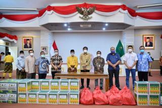 Gubri Terima 1.500 Paket Sembako Dari 11 KKKS Riau untuk Masyarakat Terdampak Covid19