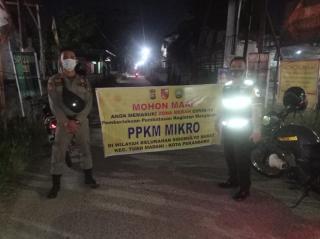 PPKM, Tim Gabungan Sekat Beberapa Ruas Jalan di Pekanbaru