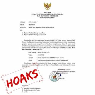 Kementerian PANRB: Waspadai Beredarnya Surat Palsu Pengangkatan Honorer