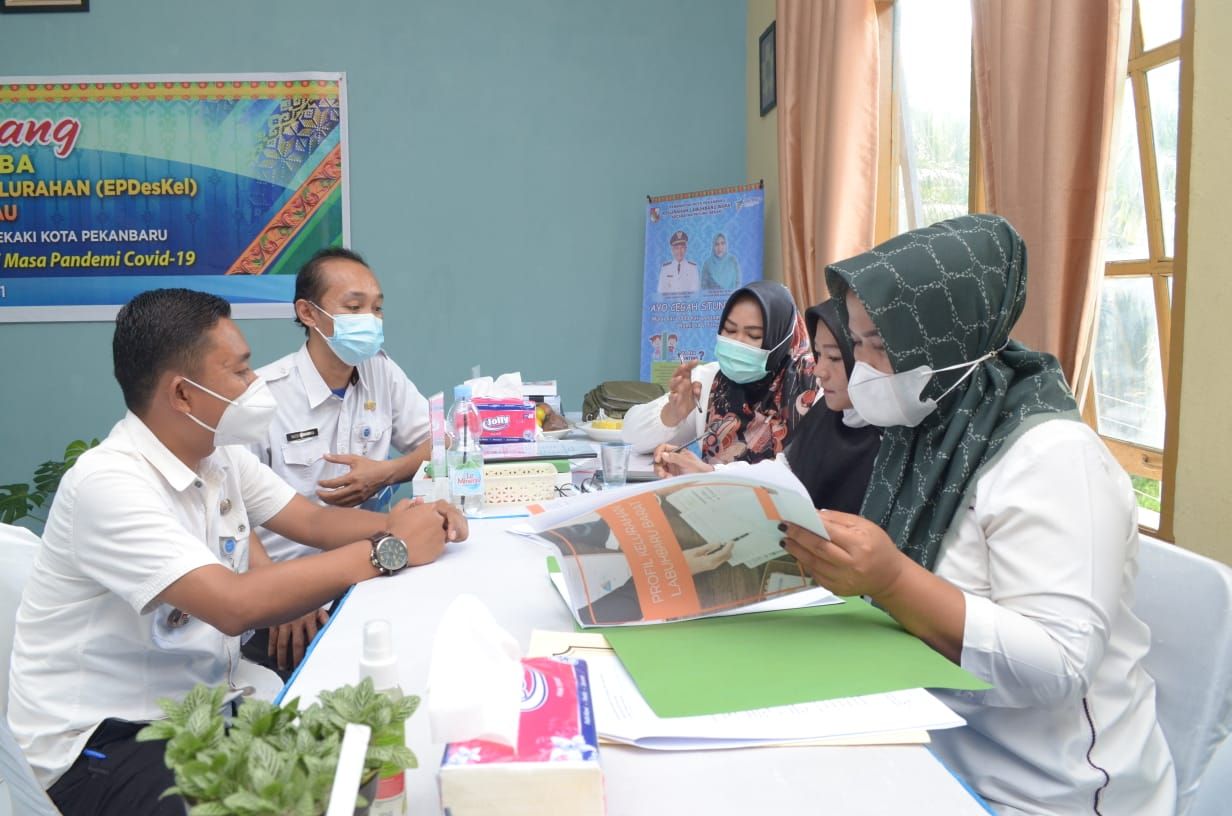 Lomba EPDesKel 2021, Kelurahan Labuhbaru Barat Wakili Pekanbaru di Tingkat Provinsi Riau 