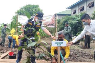 Wujudkan Riau Hijau, Gubri Berikan 10 Ribu Bibit Tanaman untuk Inhil