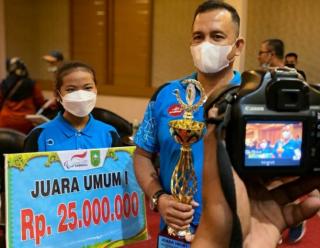 Borong 35 Medali Emas, Kampar Juara Umum Seleksi Provinsi Pekan Paralympic Nasional Papua 2021