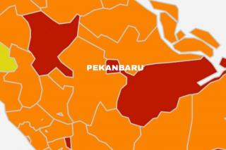 Hanya Dua Kecamatan Zona Kuning, Ini Daftar Peta Risiko COVID-19 di Pekanbaru