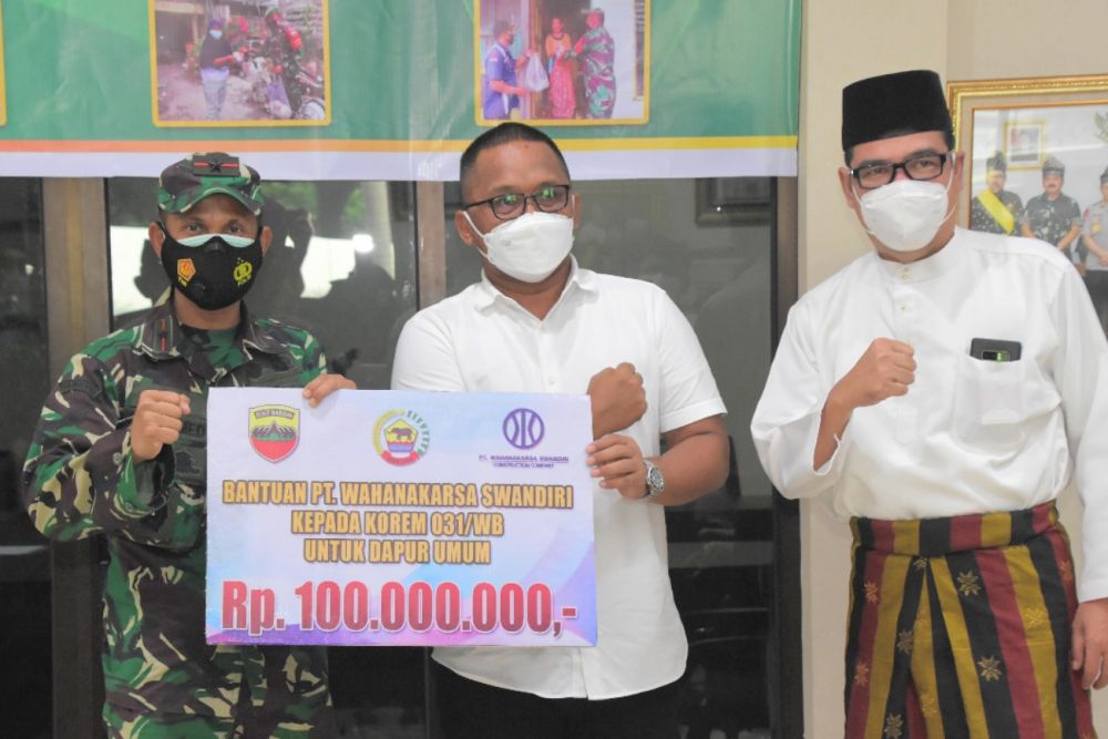 Dapur Umum Warga Terdampak Covid-19 Riau dapat Bantuan Dana Rp100 Juta
