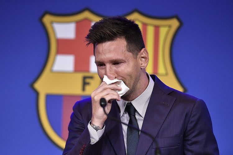 Tisu Bekas Lap Air Mata Lionel Messi Dijual dengan Harga Rp 14 Miliar
