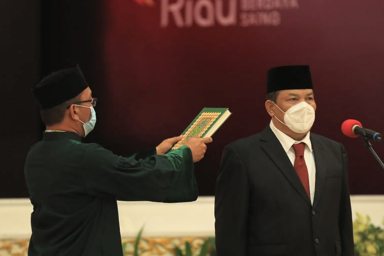 Resmi Dilantik, SF Hariyanto Pulang Kampung Mengabdi untuk Riau