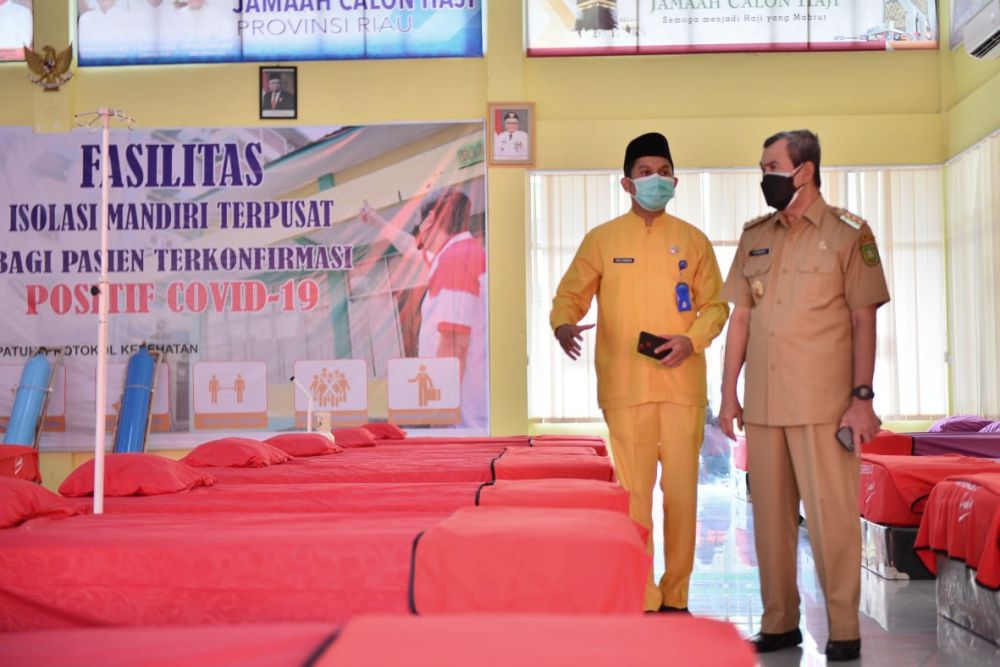 Tingkat Keterisian Tempat Tidur & Ruang ICU Pasien COVID-19 di Riau Menurun