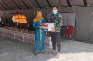 Pasien Isoman Covid-19 di Asrama Haji Riau Pulang Dikasih Sembako