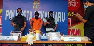 Operasi Pengendapan, Polresta Pekanbaru Amankan 8 Kilogram Sabu di Dalam Karung