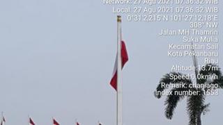 Di Rumah Dinas Gubernur, Bendera Merah Putih Dikibarkan Terbalik