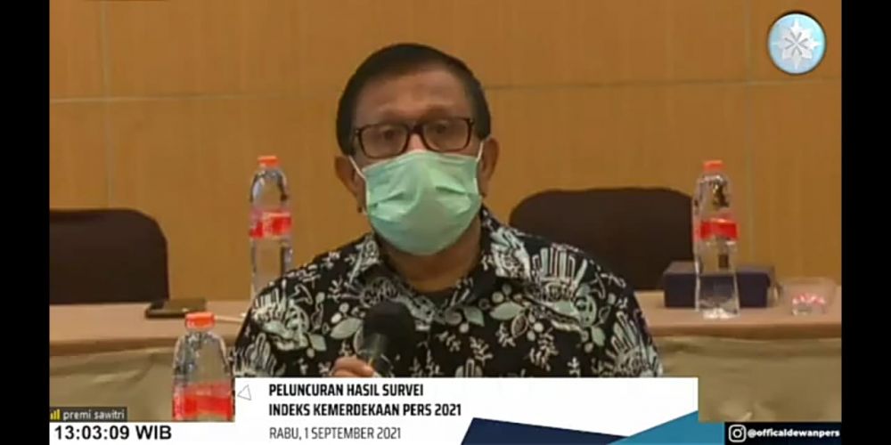 Dewan Pers Luncurkan Hasil Survei Indeks Kemerdekaan Pers Tahun 2021