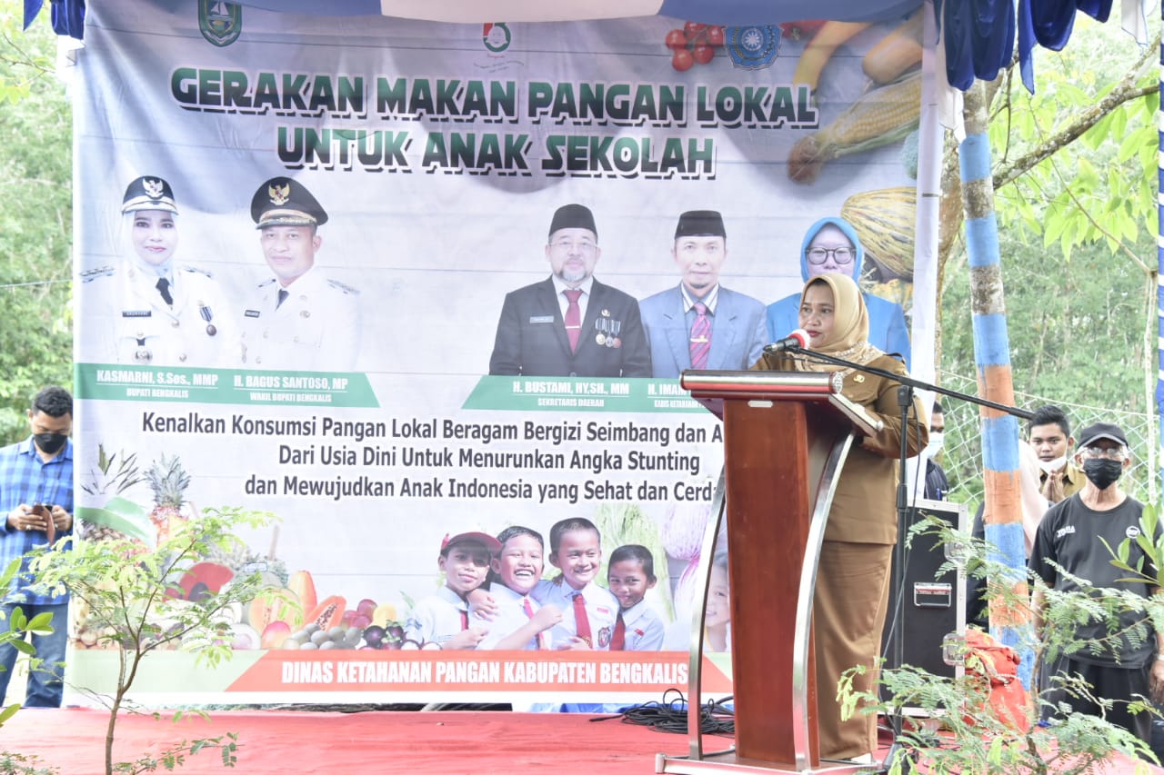 Bupati Bengkalis Ajak Masyarakat Mengenalkan Konsumsi Pangan Lokal pada Anak Sejak Usia Dini