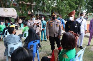 Wabup dan Kapolres Meranti Tinjau Gerai Vaksin Presisi