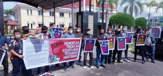 Wartawan Gelar Aksi Demonstrasi, Kapolres Dumai : Kita Akan Tindak Pelakunya
