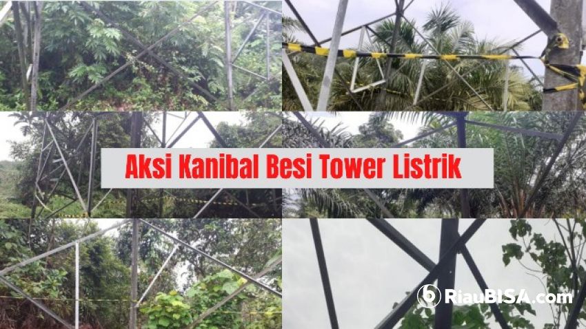 Polresta Pekanbaru Bentuk Tim Khusus Buru Pencuri Besi Tower PLN