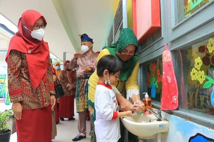 Bunda PAUD Riau Kunjungi TK Pertiwi Pekanbaru