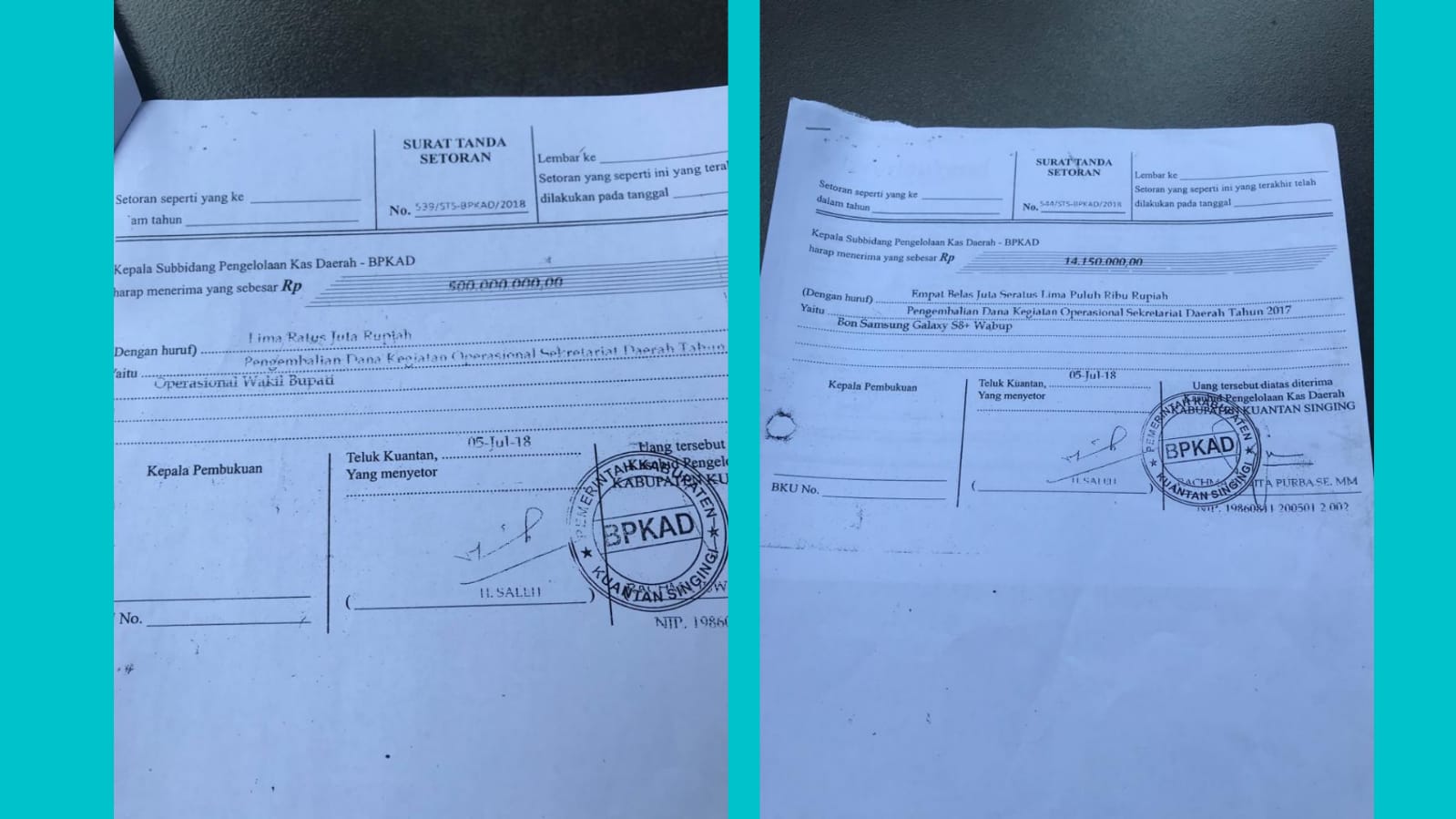 Ada Foto Surat Pengembalian Uang Ratusan Juta, Tapi Wabup Kuansing Halim Tak Masuk di Berkas Perkara Korupsi Terdakwa Mursini