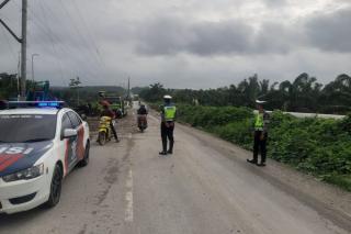 Cegah Kemacetan dan Lakalantas, Satlantas Polres Siak Lakukan Hal Ini