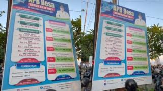 Keren, Desa Ini Tampilkan Dana Desa hingga Pengeluaran Pakai Baliho di Jalan