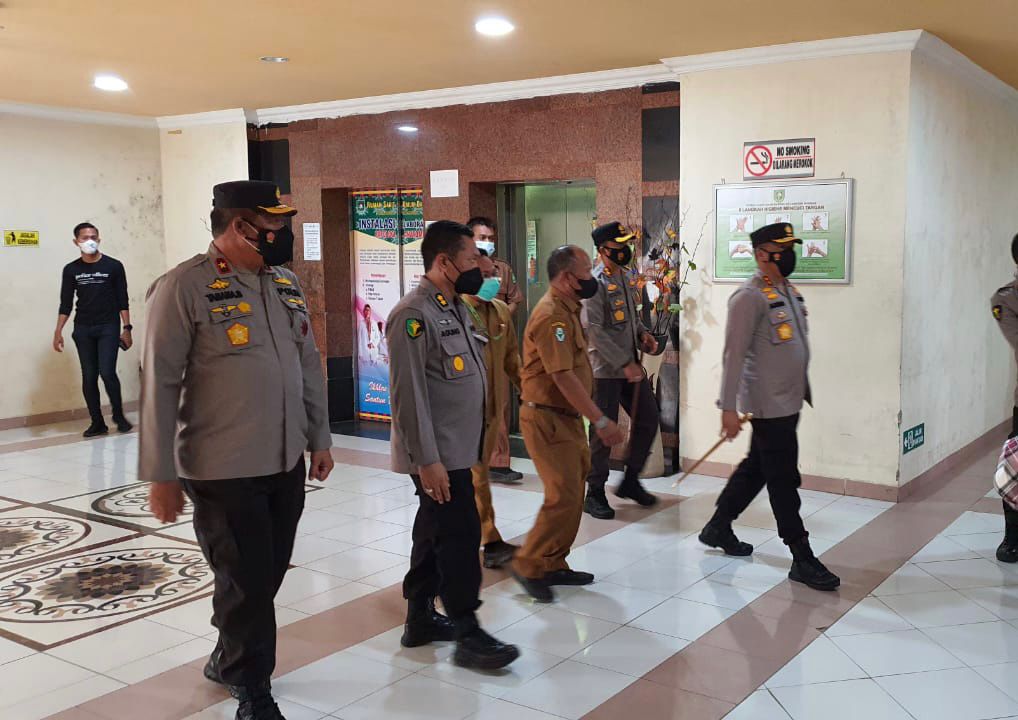 Ada Klaster Covid-19 di Bengkalis, Kapolda Langsung Sambangi RSUD Mandau