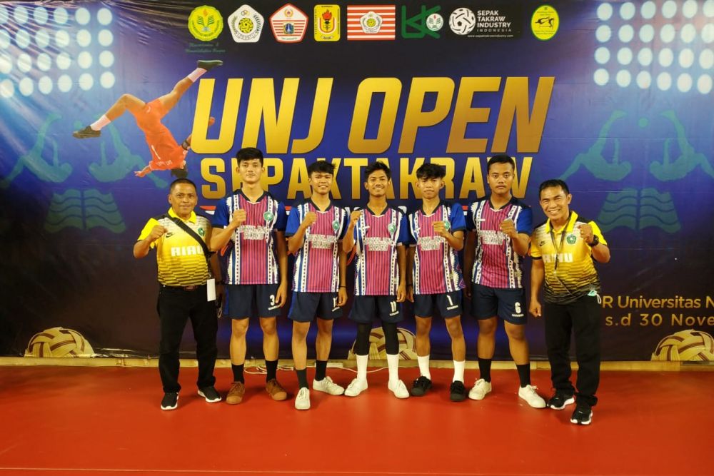 Dihari ke 3, Tim Sepaktakraw Unilak Pekanbaru Maju Delapan Besar UNJ Tournament Jakarta