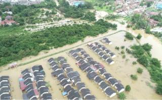 Ratusan Rumah di Pematang Kapau, Pekanbaru Kebanjiran