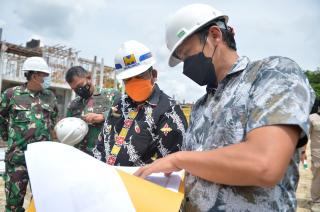 Wakil Gubenur Riau Kembali Tinjau Pembangunan Markas Korem 031/WB di Pekanbaru