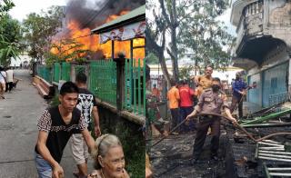 Satu Unit Rumah Papan di Meranti Ludes Dilahap Si Jago Merah