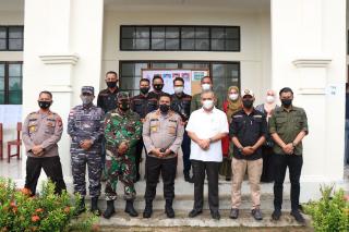 Pastikan Berjalan Lancar, Pemkab Bersama Kapolres dan TNI Tinjau Pelaksanaan Pilkades di Meranti