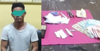 Warga Logas Kuansing ini Diciduk Polisi Simpan 4 Paket Ganja Kering Siap Edar